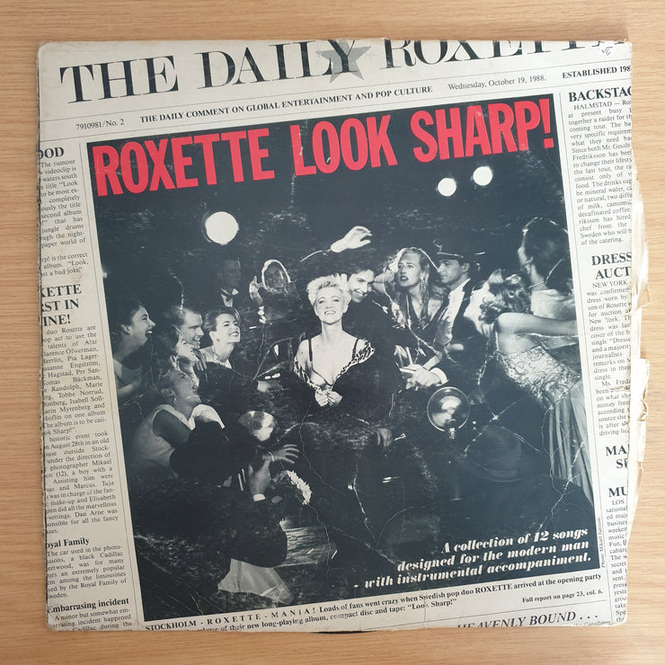 Roxette - Look Sharp - Vinyl LP Record  (VG-)