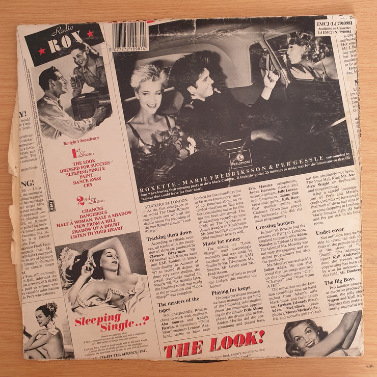 Roxette - Look Sharp - Vinyl LP Record  (VG-)