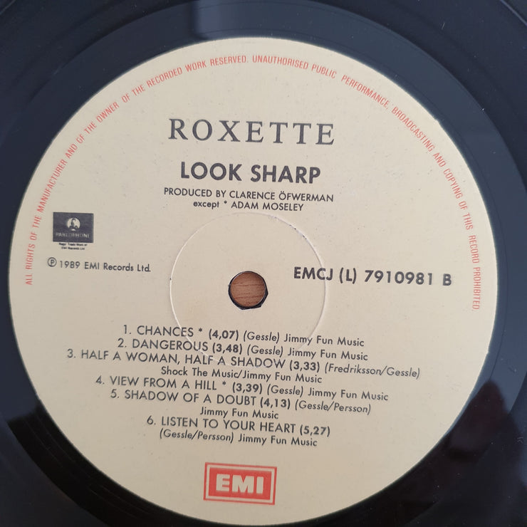 Roxette - Look Sharp - Vinyl LP Record  (VG-)