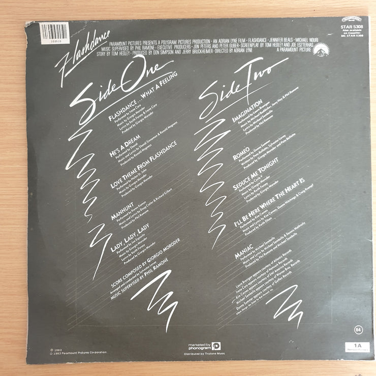Flashdance (Original Soundtrack From The Motion Picture) (Rhodesia) - Vinyl LP Record (VG+)