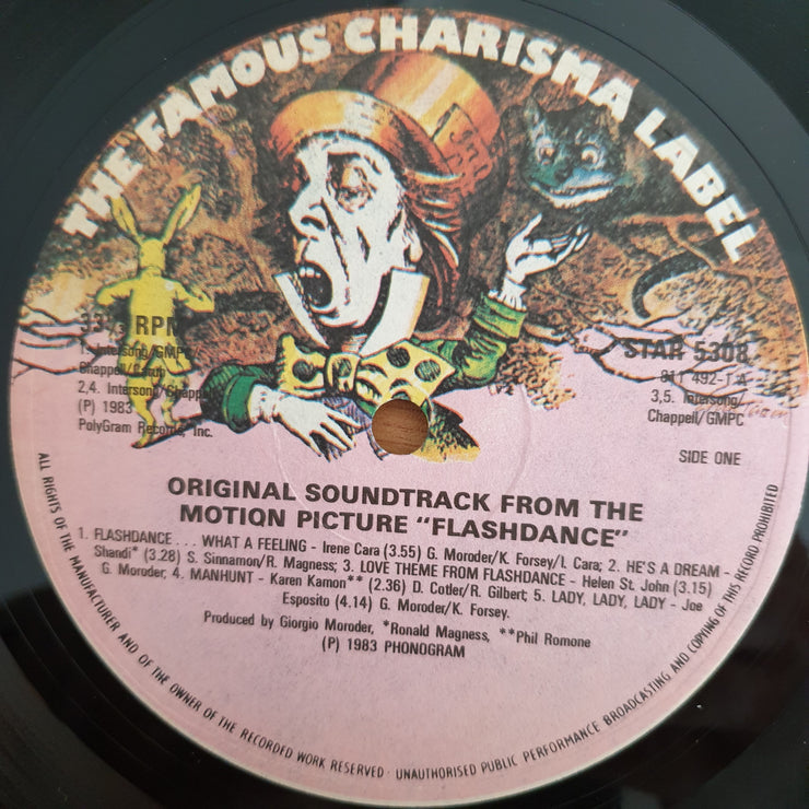 Flashdance (Original Soundtrack From The Motion Picture) (Rhodesia) - Vinyl LP Record (VG+)