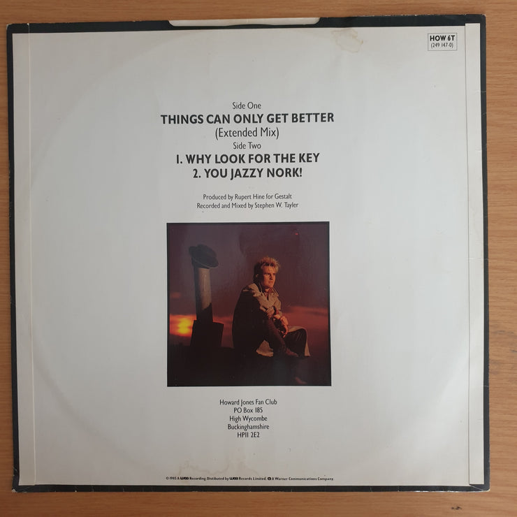 Howard Jones – Things Can Only Get Better (Extended Mix) - Vinyl LP Record (VG+)