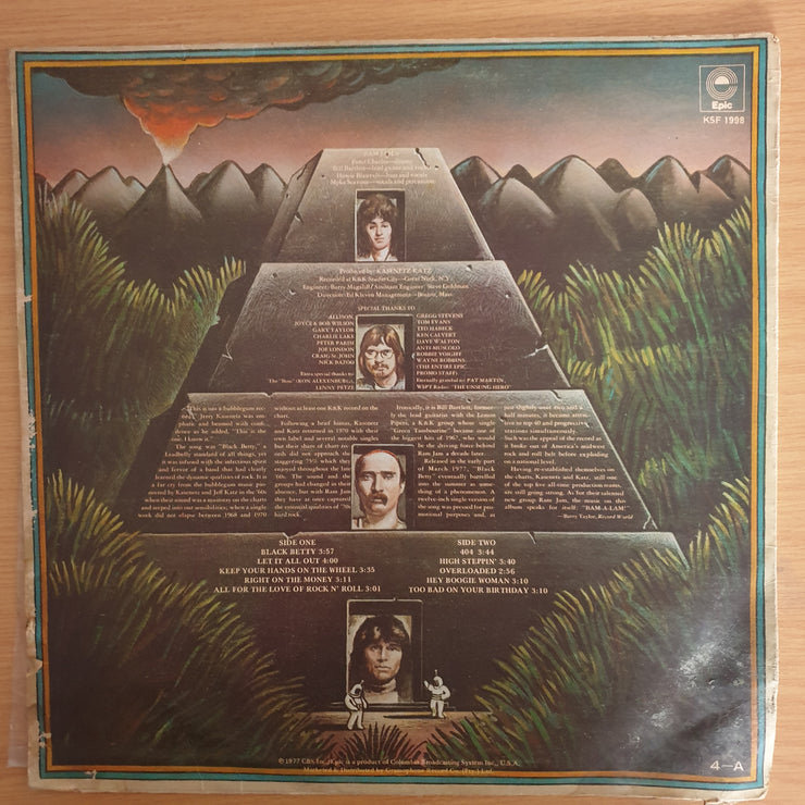 Ram Jam – Ram Jam (Rhodesia/Zimbabwe) - Vinyl LP Record (VG+) (D)