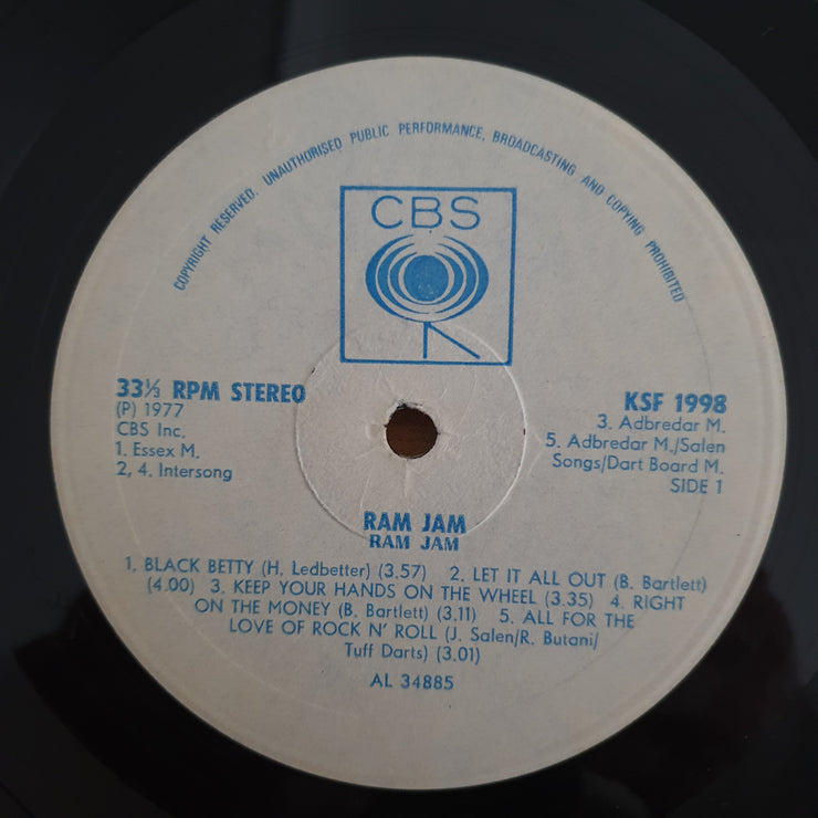 Ram Jam – Ram Jam (Rhodesia/Zimbabwe) - Vinyl LP Record (VG+) (D)