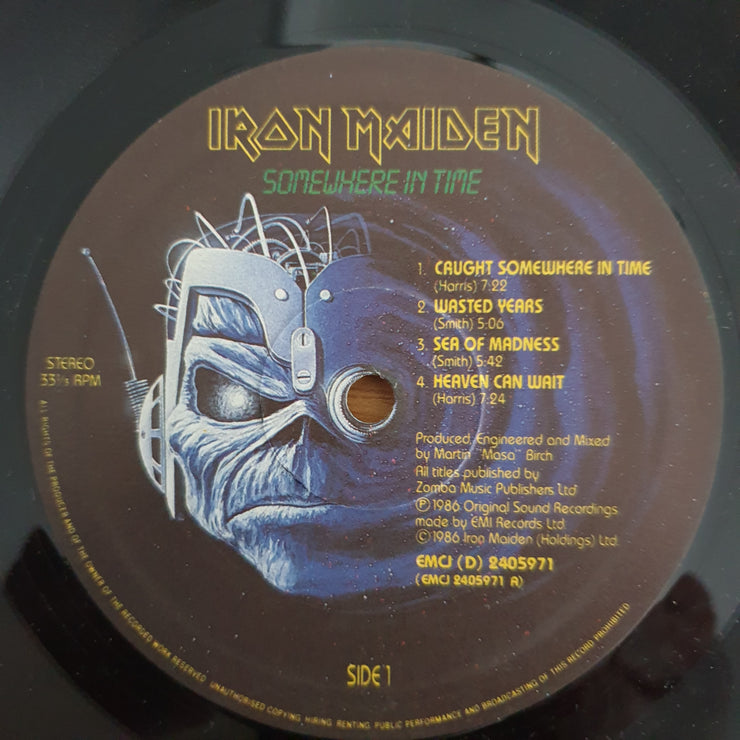 Iron Maiden – Somewhere In Time - Vinyl LP Record (VG+)