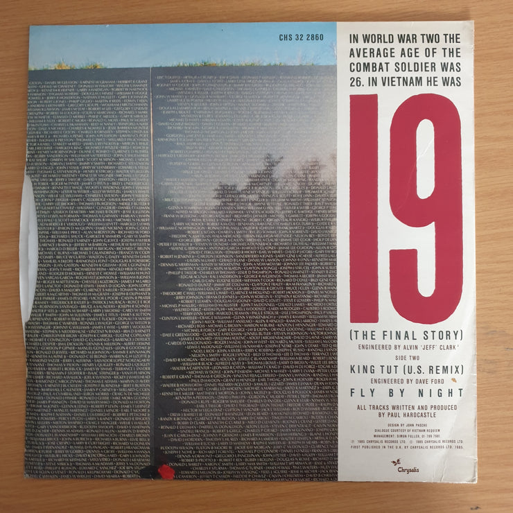 Paul Hardcastle – 19 (The Final Story) - Vinyl LP Record (VG+)