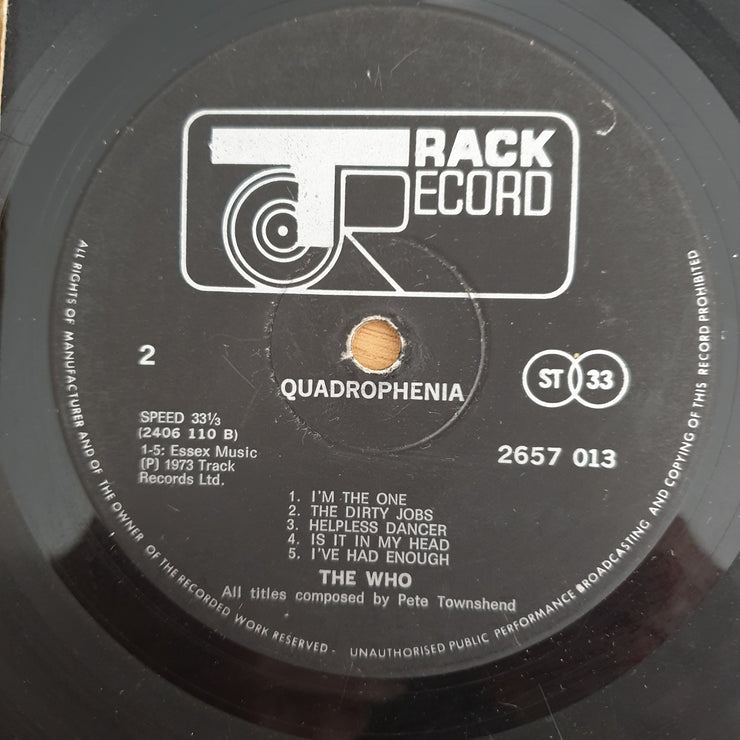 The Who – Quadrophenia (UK)  – Double Vinyl LP Record  (G)