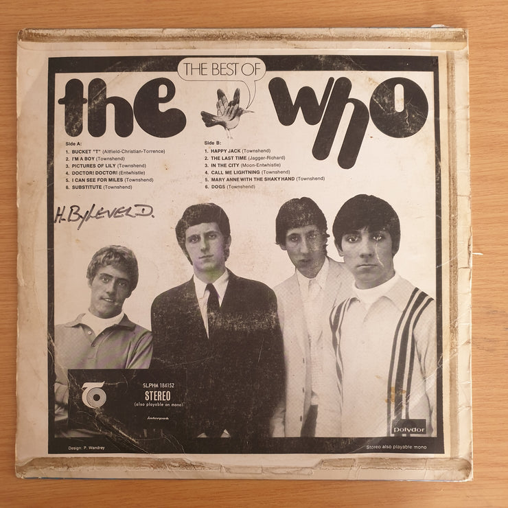 The Who – The Best Of The Who – Vinyl LP Record  (G+)