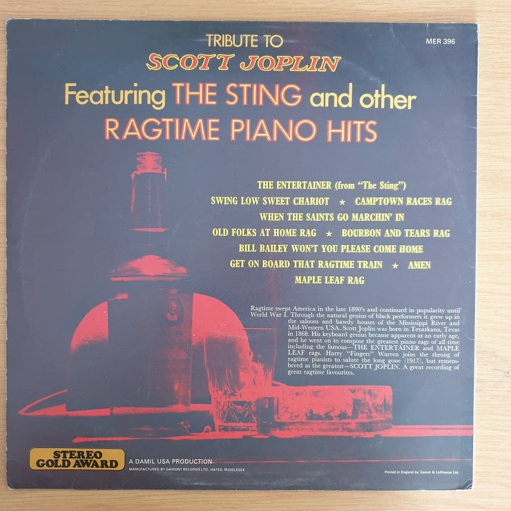 Tribute to Scott Joplin featuring The Sting - Vinyl LP Record (VG+)