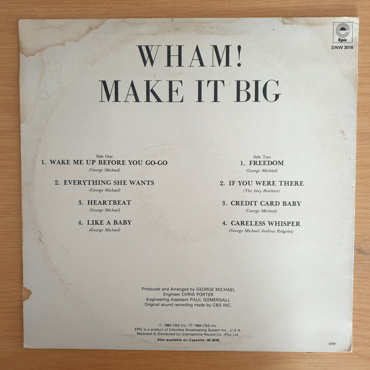 Wham - Make it Big (George Michael)  - Vinyl LP Record (VG)
