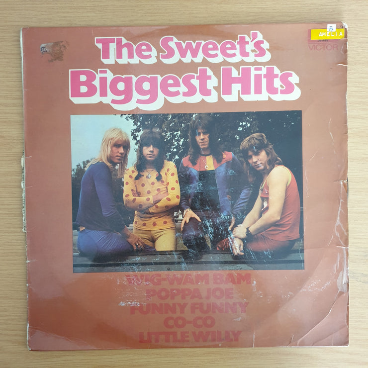 The Sweet ‎– The Sweet's Biggest Hits  - Vinyl LP Record  (VG-)