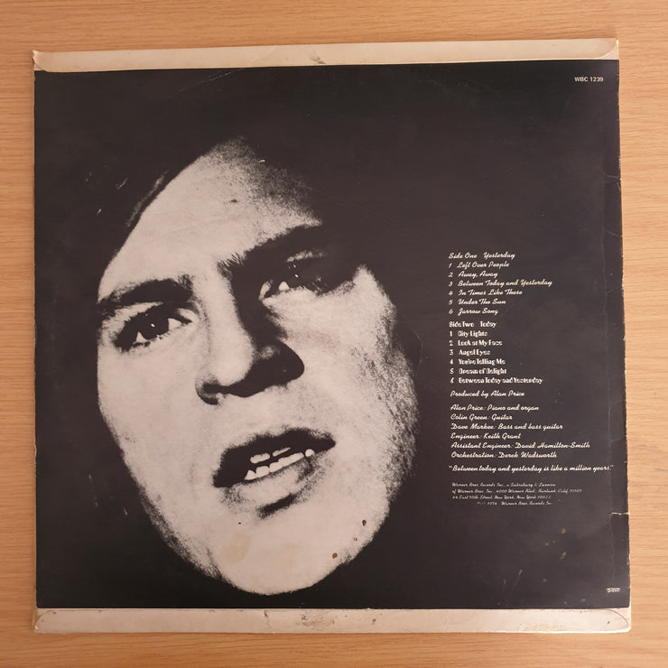Alan Price – Between Today And Yesterday - Vinyl LP Record (VG+)