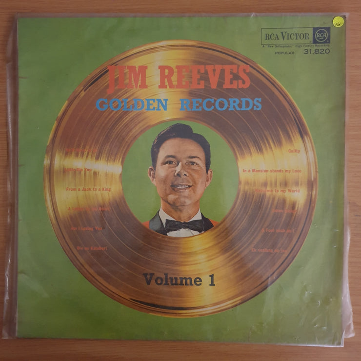 Jim Reeves Golden Records - Volume 1 - Vinyl LP Record (VG+)