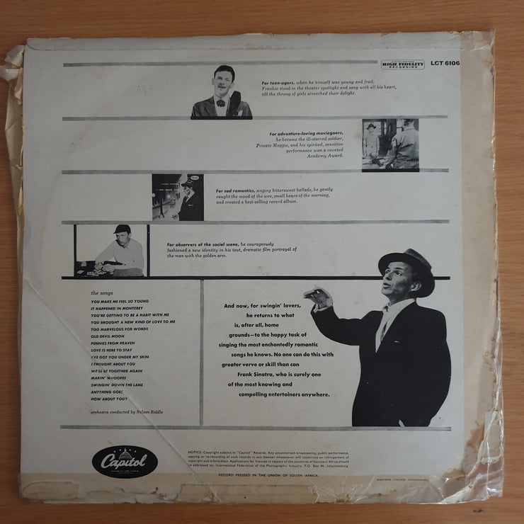 Frank Sinatra ‎– Songs For Swingin' Lovers - Vinyl LP Record - Opened  - Very-Good+ Quality (VG+)