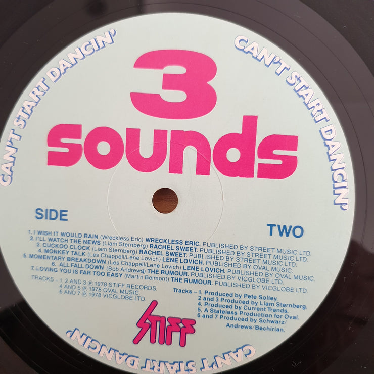 Stiff Sounds - Can't Start Dancin' (UK) - Vinyl LP Record (VG)