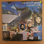 The Moody Blues ‎– Caught Live +5 - Vinyl LP Record (VG+)