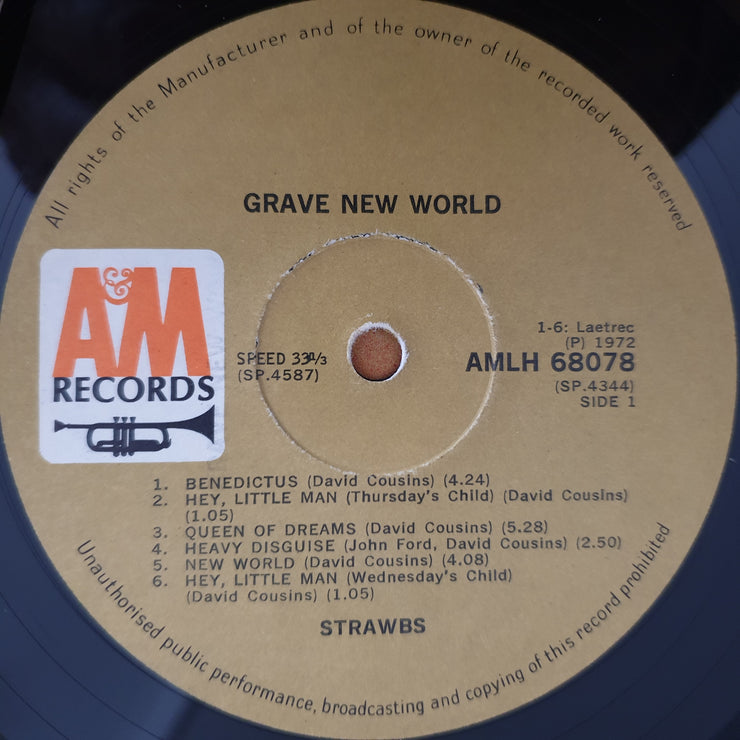 Strawbs - Grave New World - Vinyl LP Record  (VG-)