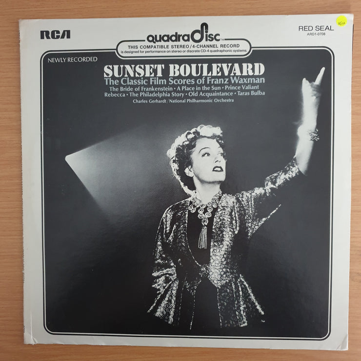 Sunset Boulevard - The Classic Film Scores - Franz Waxman / National Philharmonic Orchestra / Charles Gerhardt –  Franz Waxman -  Vinyl LP Record (VG+)