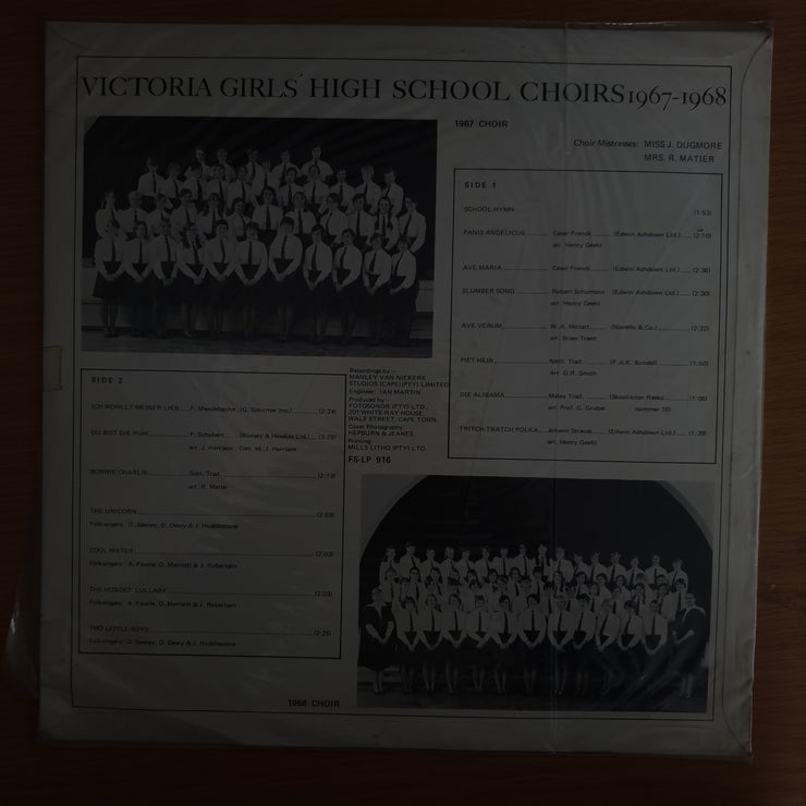 Victoria Girls High School Choirs - !967-1968 - Vinyl LP Record (VG+)