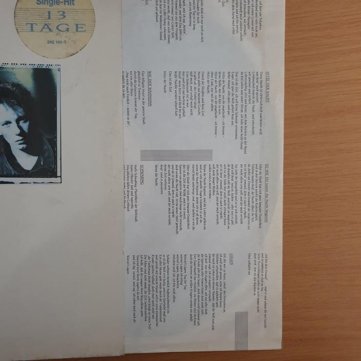 Schweizer – Hitze Der Nacht with Original Lyrics Sheet - Vinyl LP Record (VG+)