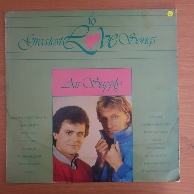 Air Supply – Greatest Love Songs  - Vinyl LP Record (VG)