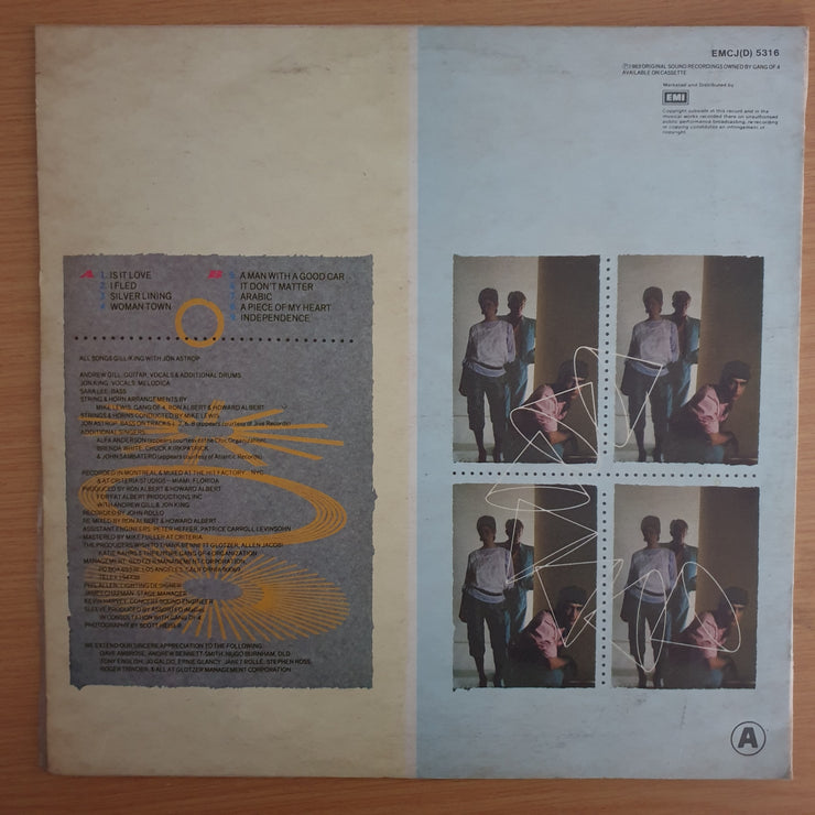 Gang Of 4 – Hard –  Vinyl LP Record (VG+)
