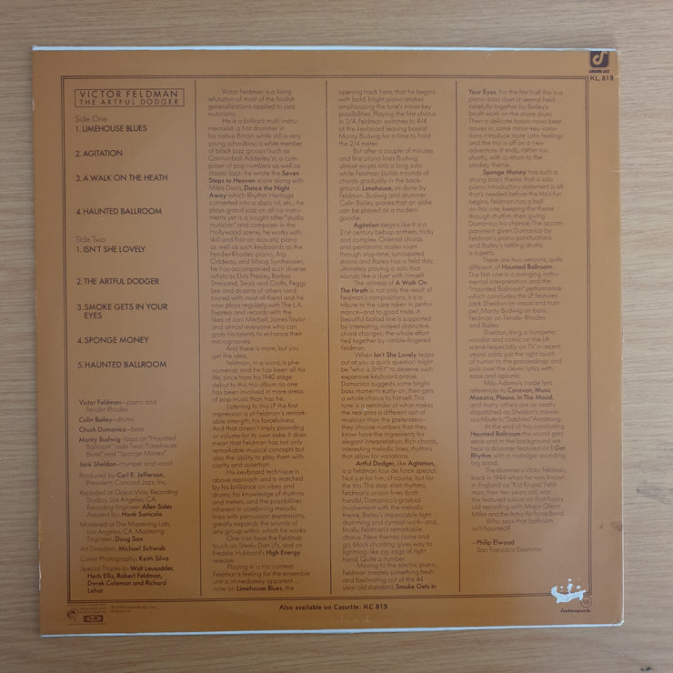 Victor Feldman – The Artful Dodger - Vinyl LP Record (VG+)