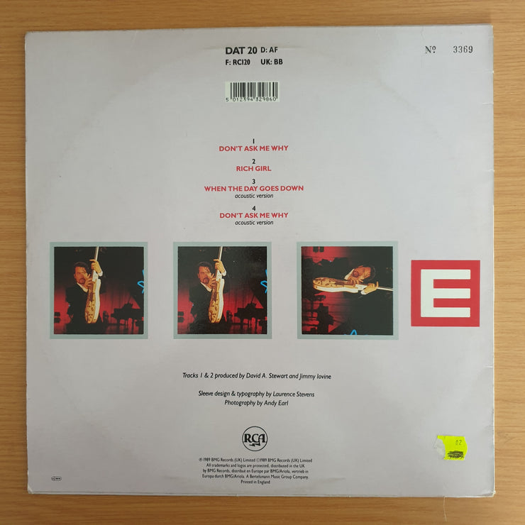 Eurythmics – Don't Ask Me Why – Vinyl LP Record (VG+)