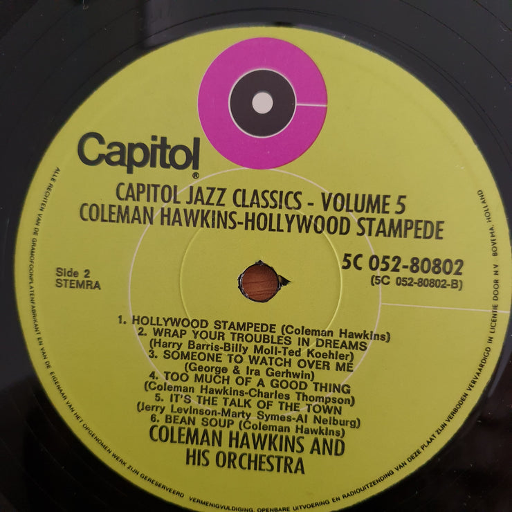 Coleman Hawkins And His Orchestra – Hollywood Stampede - Vinyl LP Record (VG+)