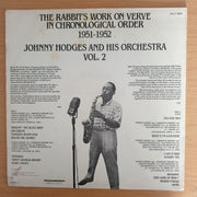 Johnny Hodges And His Orchestra – The Rabbit's Work On Verve - Vol. 2 - Vinyl LP Record (VG+)