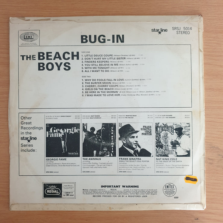The Beach Boys – Bug-In - Vinyl LP Record (VG)