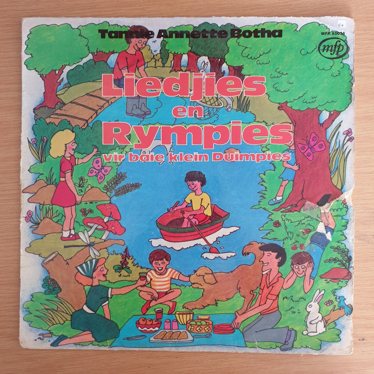 Liedjies en Rympies vir baie klein kinders - Tannie Annette Botha – Vinyl LP Record  (G+)