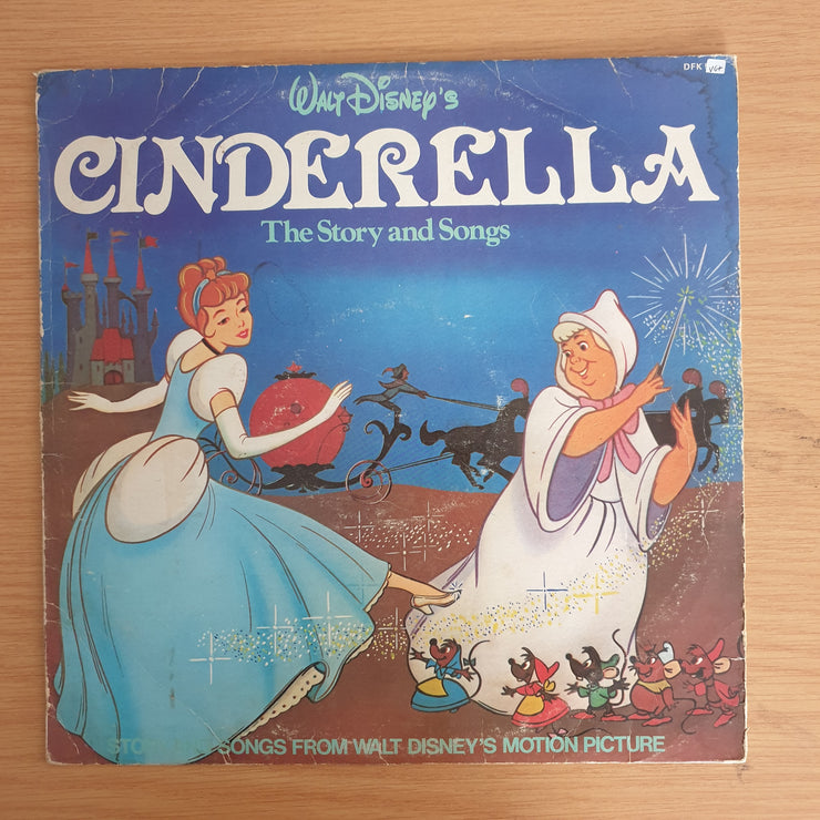 Walt Disney's Cinderella - Vinyl LP Record  (VG+)