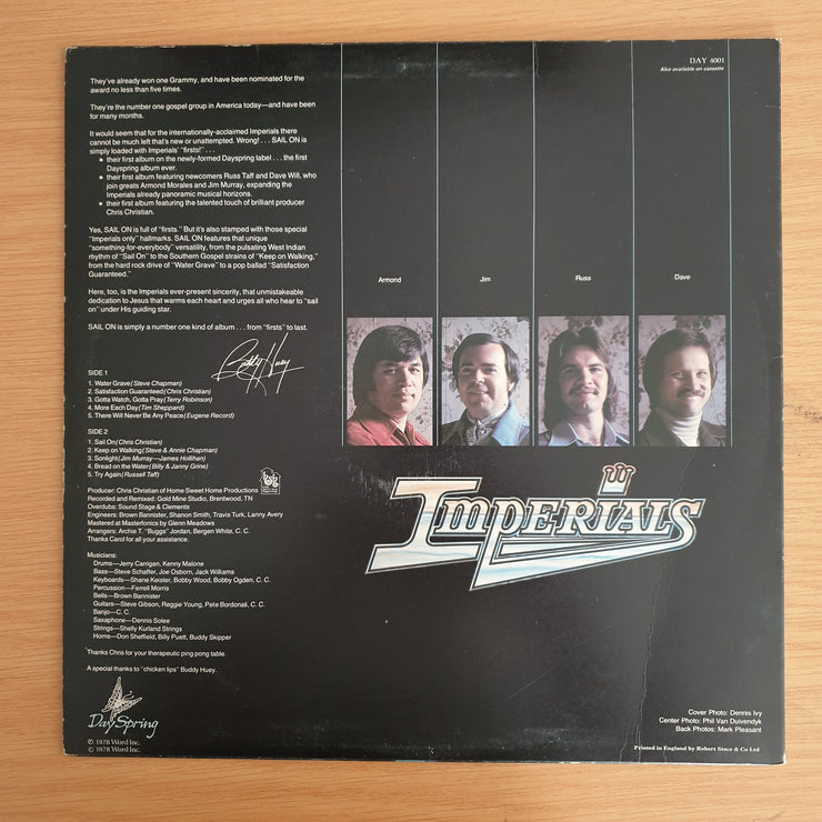 Imperials – Sail On - Vinyl LP Record  (VG+)