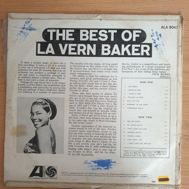LaVern Baker – The Best of La Vern Baker - Vinyl LP Record  (VG+)