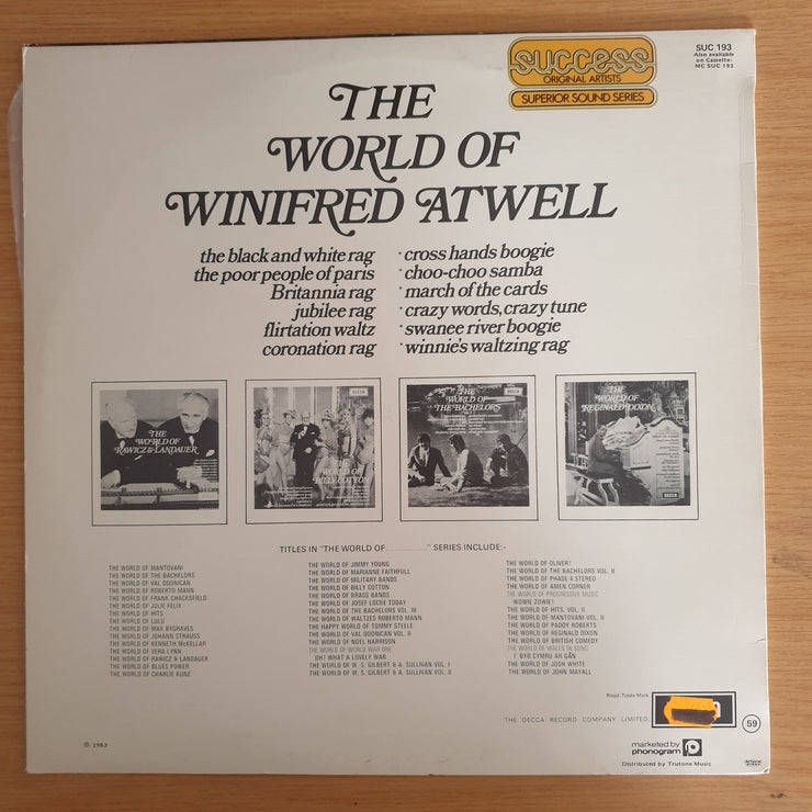 Winifred Atwell – The World Of Winifred Atwell - Vinyl LP Record  (VG+)