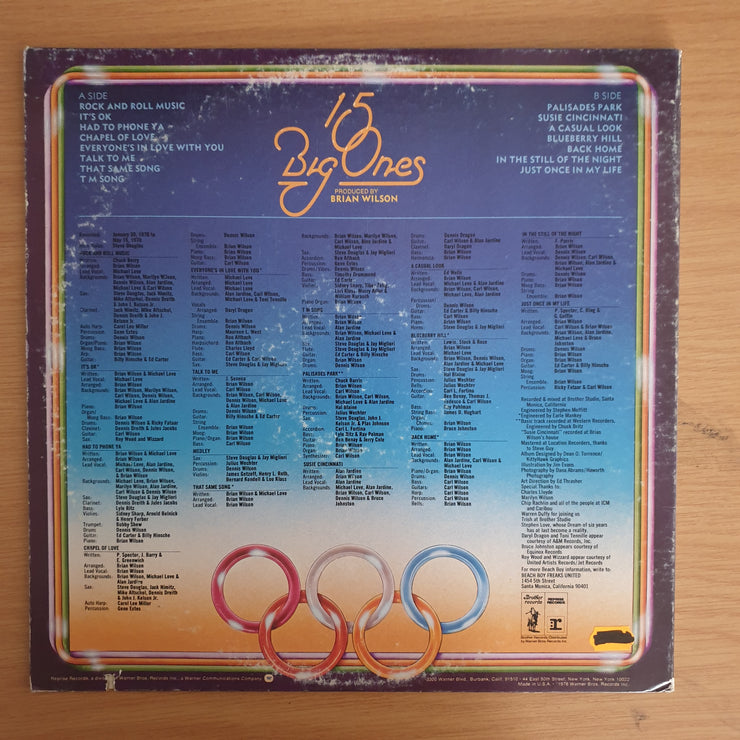 The Beach Boys – 15 Big Ones - Vinyl LP Record  (VG+)