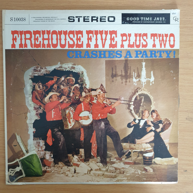 Firehouse Five Plus Two – Crashes A Party! - Vinyl LP Record  (VG+)