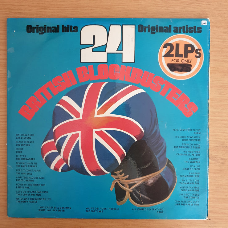 British Blockbusters - 24 Original Hits - Original Artists - Vinyl LP Record (VG+)