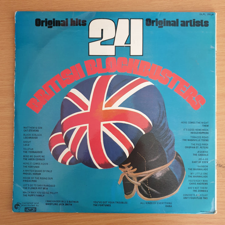 British Blockbusters - 24 Original Hits - Original Artists - Vinyl LP Record (VG+)