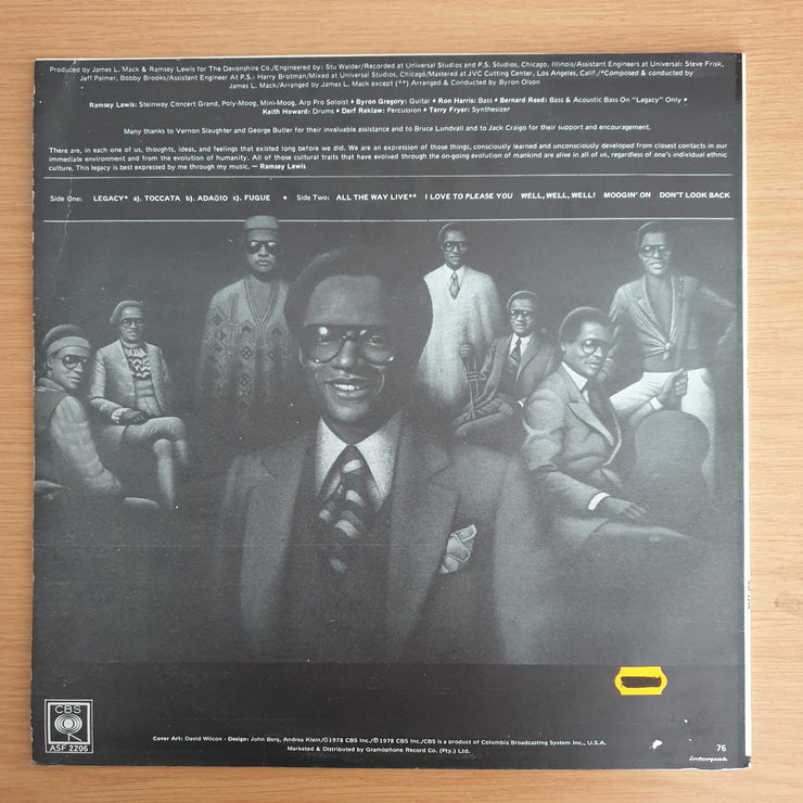 Ramsey Lewis – Legacy – Vinyl LP Record  (VG+)