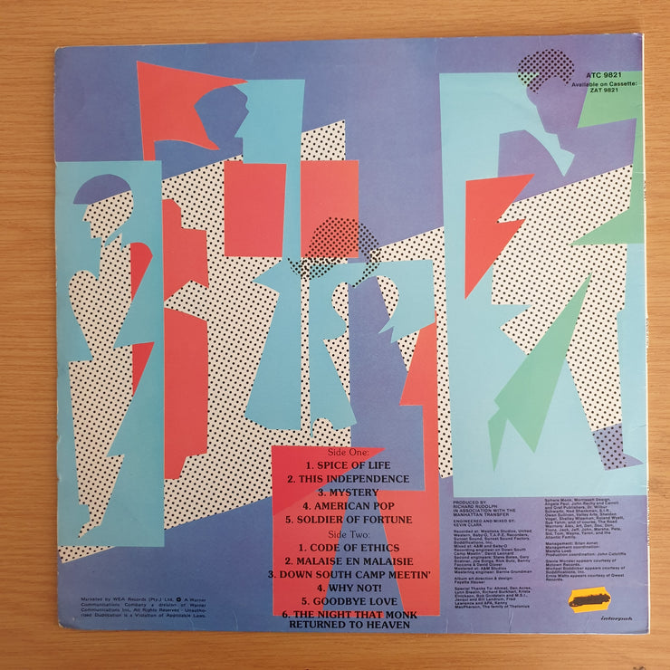 Manhattan Transfer - Bodies and Souls - Vinyl LP Record (VG+)