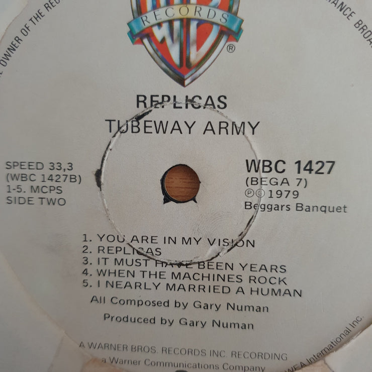 Tubeway Army – Replicas – Vinyl LP Record  (VG+)