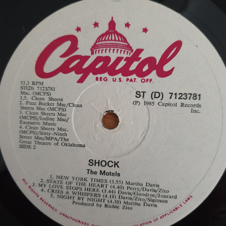 Motels - Shock (Rhodesia/Zimbabwe) - Vinyl LP Record  (VG+)
