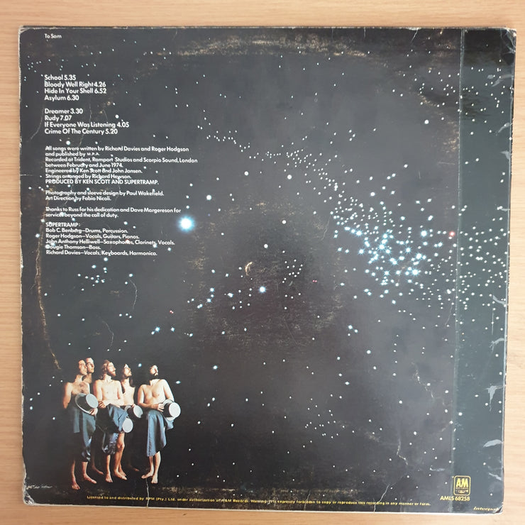 Supertramp - Crime of the Century  - Vinyl LP Record  (VG)