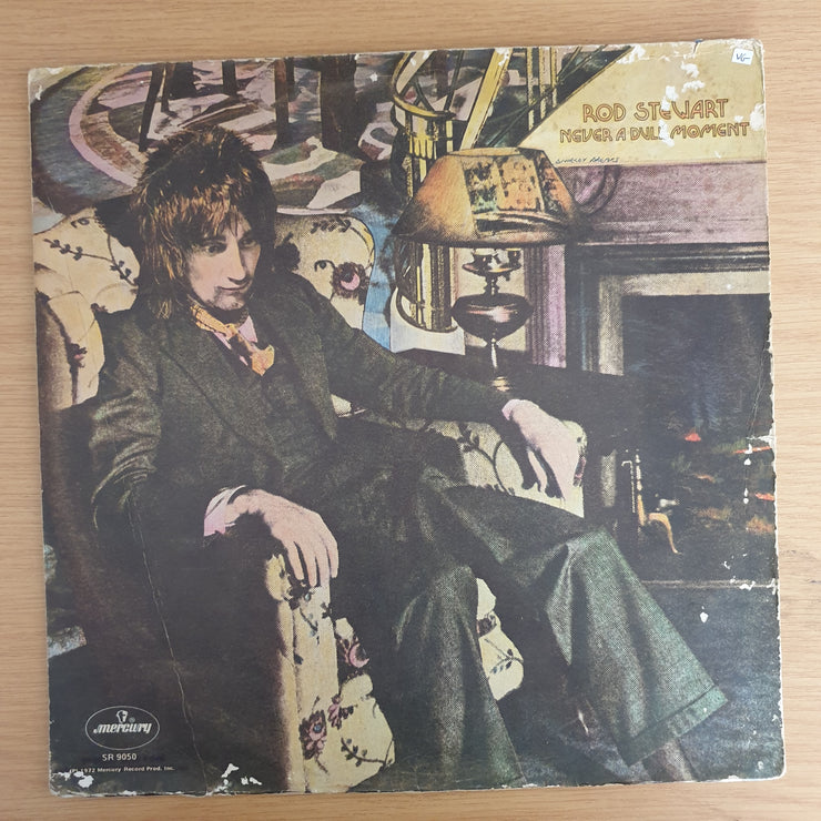 Rod Stewart ‎– Never A Dull Moment - Vinyl LP Record - Opened  - Very-Good- Quality (VG-)