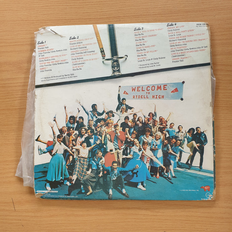 Grease (The Original Movie Soundtrack)  - Double Vinyl LP Record  - Good Quality (G)