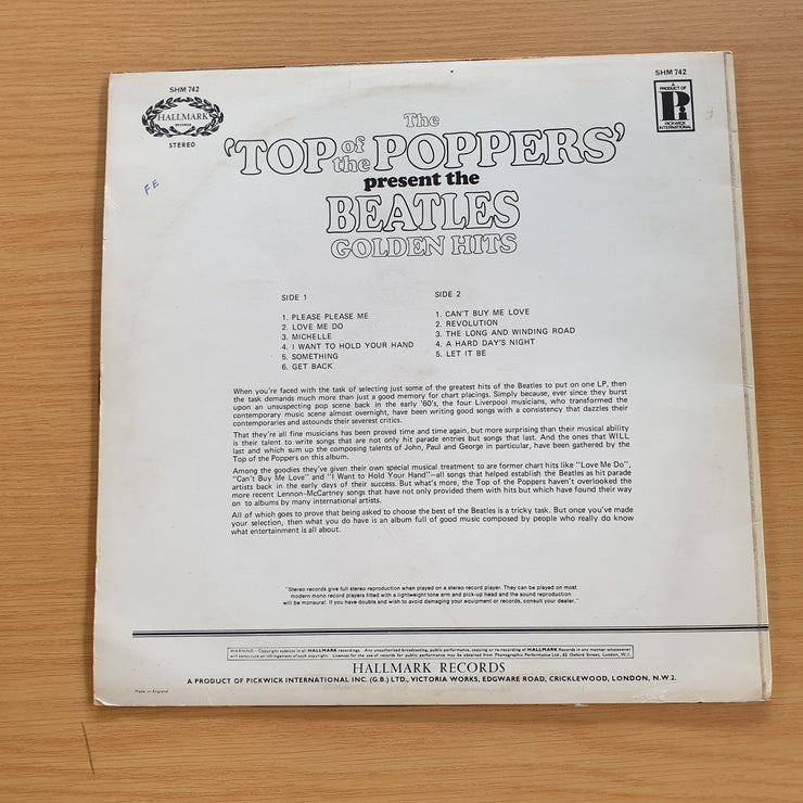 The Top Of The Poppers Present The Beatles Golden Hits – Vinyl LP Record (VG+)