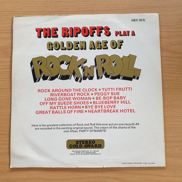 The Ripoffs – The Ripoffs Play A Golden Age Of Rock 'N' Roll – Vinyl LP Record (VG+)