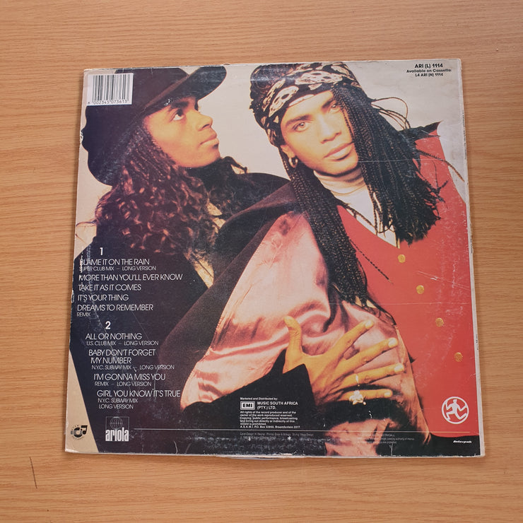Milli Vanilli - All Or Nothing - The US Remix Album – Vinyl LP Record (VG+)